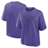 Minnesota Vikings Women's Glory Arch Boxy T-Shirt - Purple | Nike sale