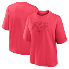 Tampa Bay Buccaneers Women's Glory Arch Boxy T-Shirt - Red | Nike on sale