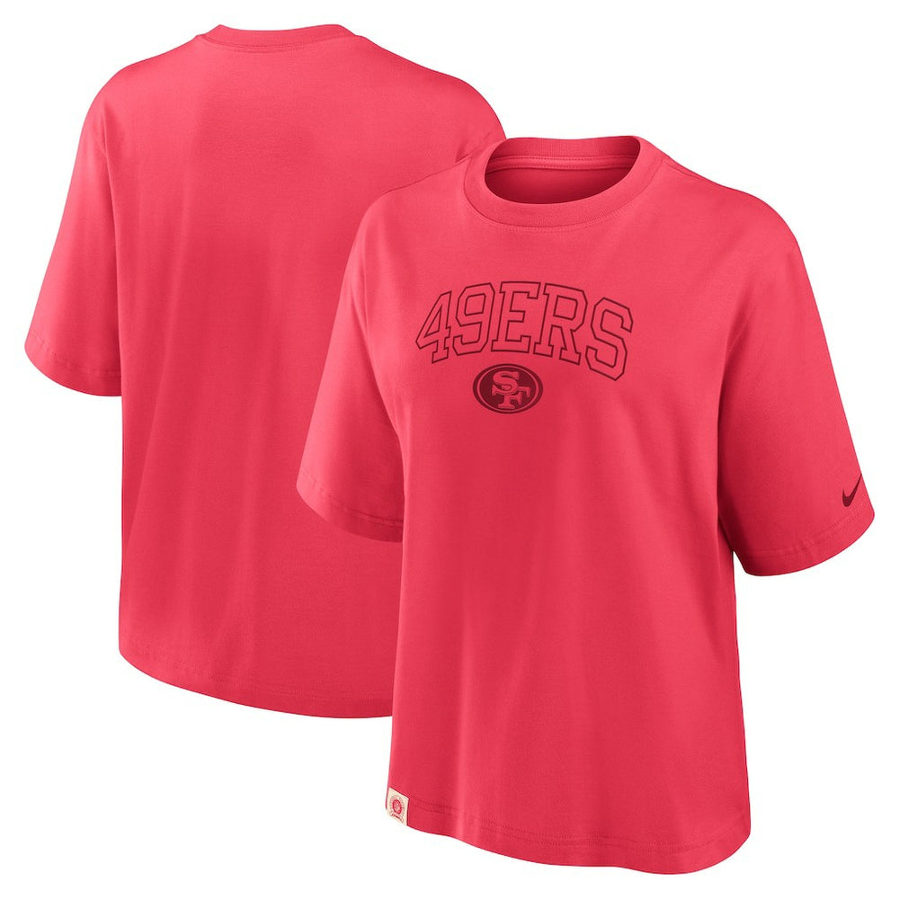 San Francisco 49ers Women's Glory Arch Boxy T-Shirt - Scarlet | Nike outlet