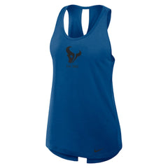 Houston Texans Women's Glory Open-Back Crisscross Dri-FIT Tank Top - Navy | Nike for sale