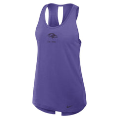 Baltimore Ravens Women's Glory Open-Back Crisscross Dri-FIT Tank Top - Purple | Nike online