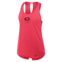 San Francisco 49ers Women's Glory Open-Back Crisscross Dri-FIT Tank Top - Light Red | Nike outlet
