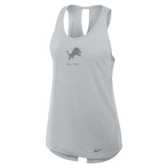 Detroit Lions Women's Glory Open-Back Crisscross Dri-FIT Tank Top - Gray | Nike sale