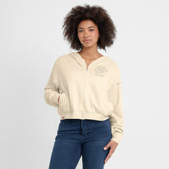 Kansas City Chiefs Women's Glory Cropped Full-Zip Hoodie - Cream | Nike sale