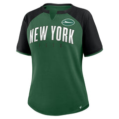 New York Jets Women's Height Advantage T-Shirt - Green/Black for sale