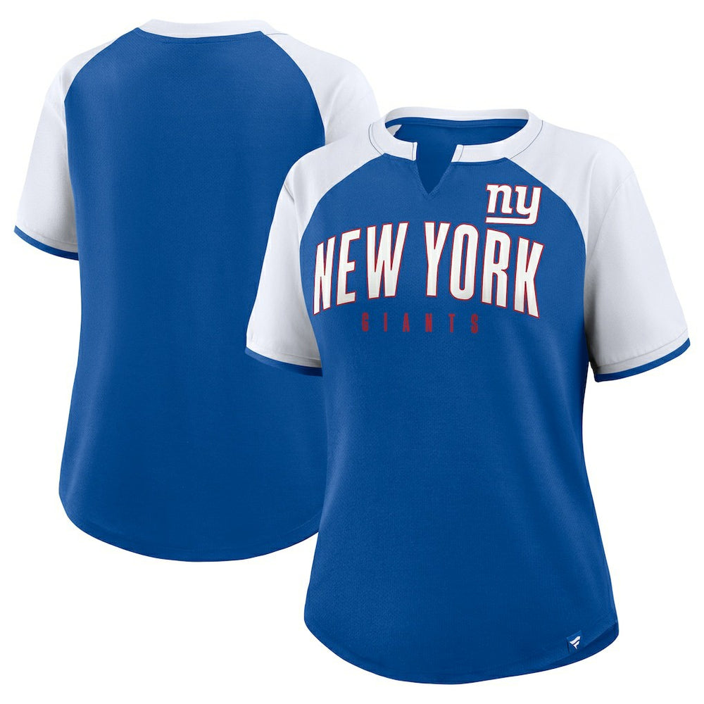 New York Giants Women's Height Advantage T-Shirt - Royal/White on sale