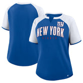 New York Giants Women's Height Advantage T-Shirt - Royal/White on sale