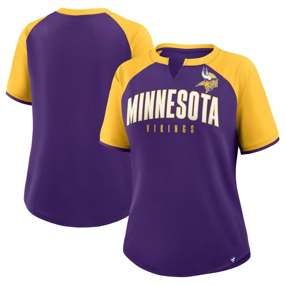 Minnesota Vikings Women's Height Advantage T-Shirt - Purple/Gold outlet