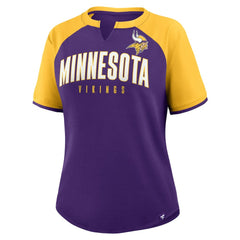 Minnesota Vikings Women's Height Advantage T-Shirt - Purple/Gold outlet