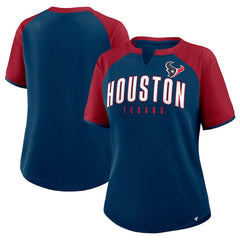 Houston Texans Women's Height Advantage T-Shirt - Navy/Red online