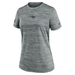 New England Patriots Women's Sideline Velocity Dri-FIT T-Shirt - Gray | Nike outlet