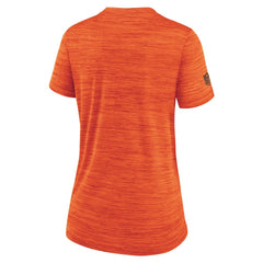 Cleveland Browns Women's Sideline Velocity Dri-FIT T-Shirt - Orange | Nike for sale