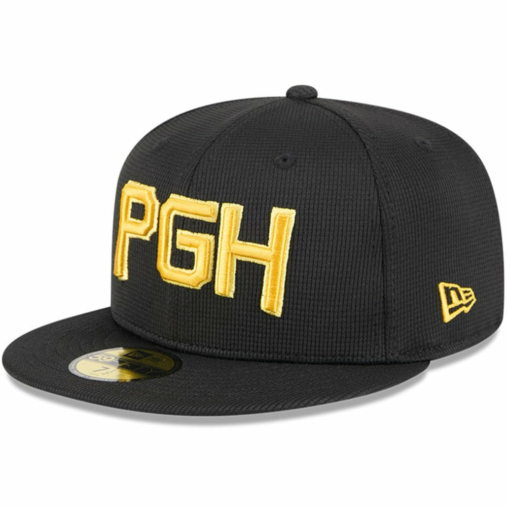 Pittsburgh Pirates City Connect Batting Practice 59FIFTY Fitted Hat - Black | New Era