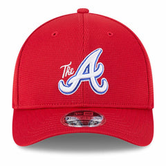Atlanta Braves City Connect Batting Practice 9FORTY M-Crown Adjustable Hat - Red | New Era