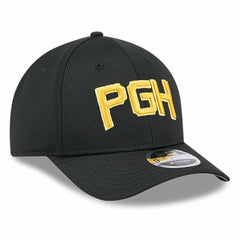 Pittsburgh Pirates City Connect Batting Practice 9FORTY M-Crown Adjustable Hat - Black | New Era