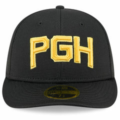 Pittsburgh Pirates City Connect Batting Practice Low Profile 59FIFTY Fitted Hat - Black | New Era