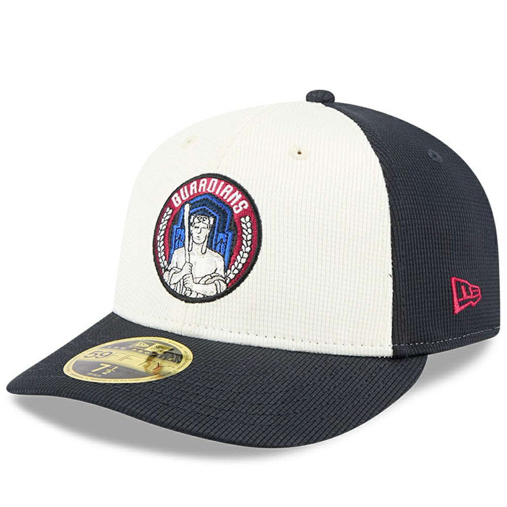 Cleveland Guardians City Connect Batting Practice Low Profile 59FIFTY Fitted Hat - Navy/White | New Era