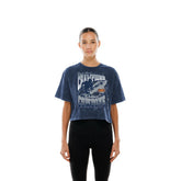 Dallas Cowboys New Era Women's Cropped Boxy Sport Classics Mineral Wash T-Shirt - Navy online