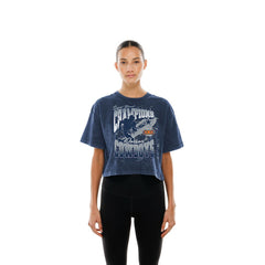 Dallas Cowboys New Era Women's Cropped Boxy Sport Classics Mineral Wash T-Shirt - Navy online