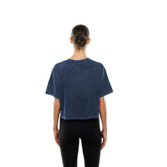 Dallas Cowboys New Era Women's Cropped Boxy Sport Classics Mineral Wash T-Shirt - Navy online