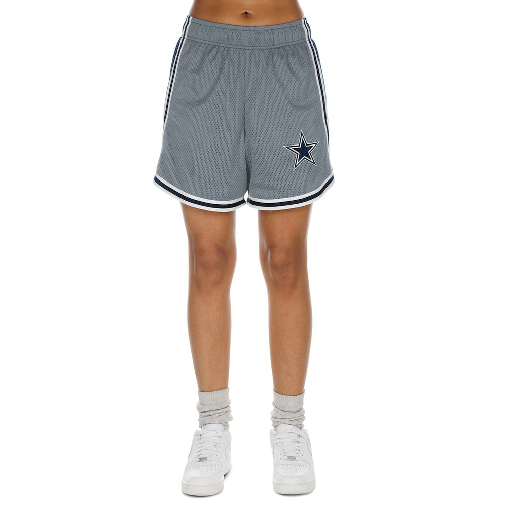 Dallas Cowboys New Era Women's Sport Classics Mesh Shorts - Silver/Navy online
