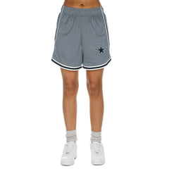 Dallas Cowboys New Era Women's Sport Classics Mesh Shorts - Silver/Navy online