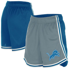 Detroit Lions New Era Women's Sport Classics Mesh Shorts - Silver/Blue online