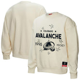Colorado Avalanche Mitchell & Ness Women's Logo 3.0 Pullover Sweatshirt Cream