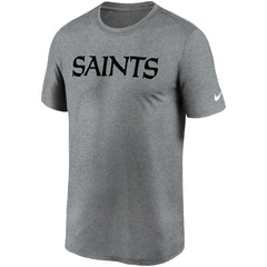 New Orleans Saints Legend Wordmark T-Shirt - Heather Gray | Nike discount