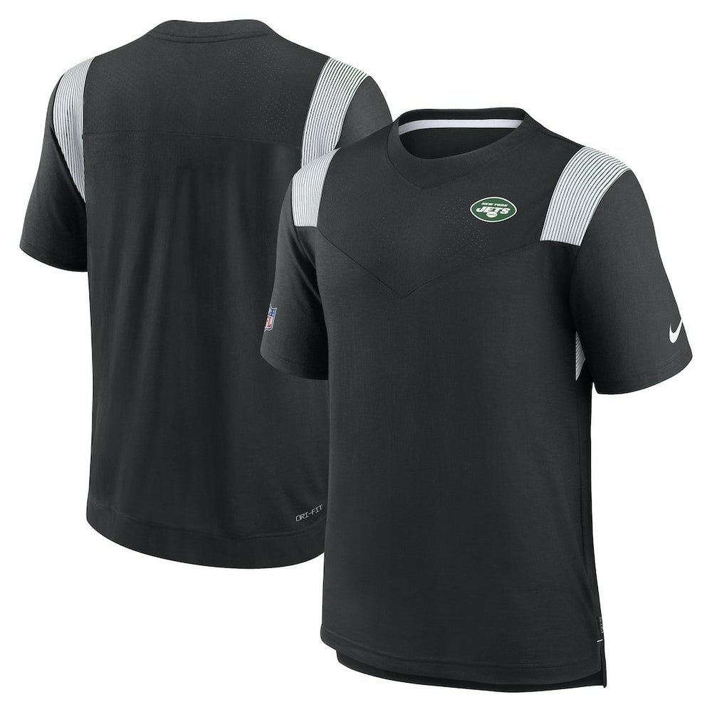 New York Jets Sideline Tonal Logo Performance Player T-Shirt - Black | Nike for sale