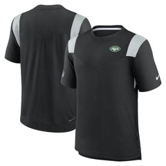 New York Jets Sideline Tonal Logo Performance Player T-Shirt - Black | Nike for sale