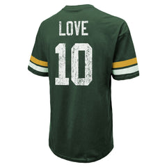 Jordan Love Green Bay Packers Majestic Threads Name & Number Oversize Fit T-Shirt - Green online