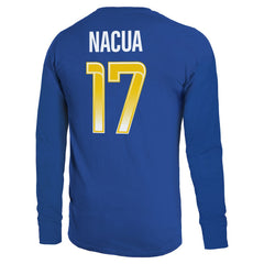 Puka Nacua Los Angeles Rams Majestic Threads Name & Number Non-Distressed Long Sleeve T-Shirt - Royal sale