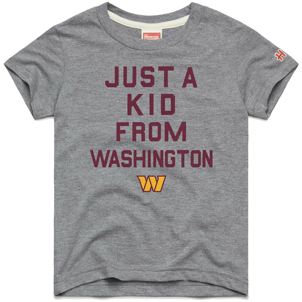 Washington Commanders Homage Youth Just a Kid Tri-Blend T-Shirt - Gray online