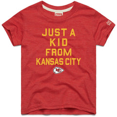 Kansas City Chiefs Homage Youth Just a Kid Tri-Blend T-Shirt - Red discount