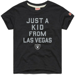 Las Vegas Raiders Homage Youth Just a Kid Tri-Blend T-Shirt - Black on sale