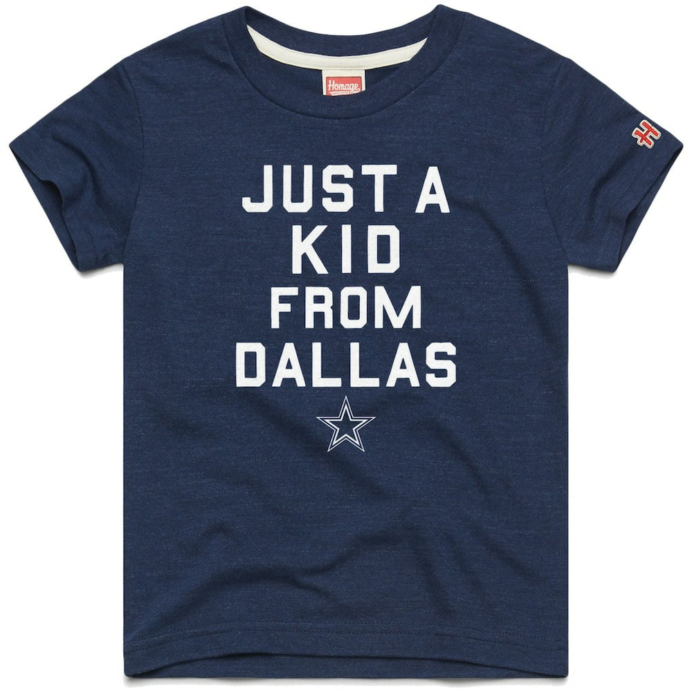 Dallas Cowboys Homage Youth Just a Kid Tri-Blend T-Shirt - Navy cheap
