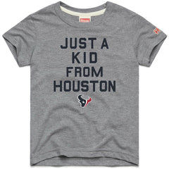 Houston Texans Homage Youth Just a Kid Tri-Blend T-Shirt - Gray outlet