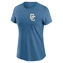 James Wood Washington Nationals Women's 2025 City Connect Fuse Name & Number T-Shirt - Blue | Nike