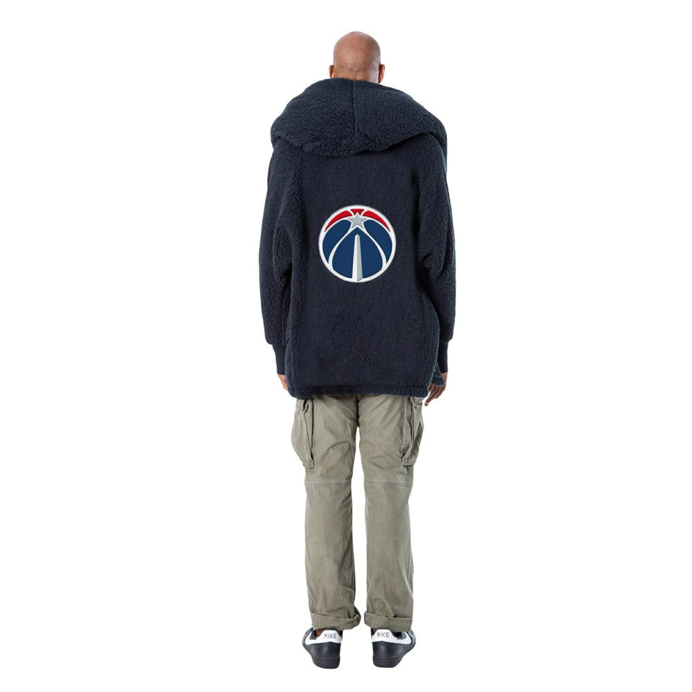 The Best Lounger in the World By Jill Martin Washington Wizards Unisex Navy Oversized Open-Front Hoodie Sweater shop