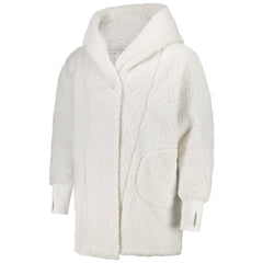 The Best Lounger in the World By Jill Martin Chicago Bulls Unisex Cream Oversized Open-Front Hoodie Sweater on sale