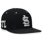 St. Louis Cardinals Pro Corduroy Structured Snapback Hat - Black | Nike
