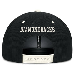 Arizona Diamondbacks Pro Corduroy Structured Snapback Hat - Black | Nike