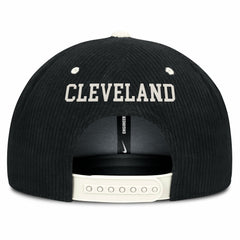 Cleveland Guardians Pro Corduroy Structured Snapback Hat - Black | Nike