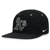 Athletics Pro Corduroy Structured Snapback Hat - Black | Nike