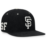 San Francisco Giants Pro Corduroy Structured Snapback Hat - Black | Nike