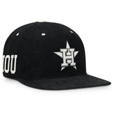 Houston Astros Pro Corduroy Structured Snapback Hat - Black | Nike