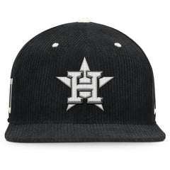 Houston Astros Pro Corduroy Structured Snapback Hat - Black | Nike