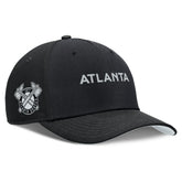 Atlanta Braves Rise Performance Adjustable Hat - Black | Nike