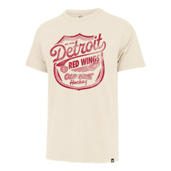 Detroit Red Wings '47 Poke Check Franklin T-Shirt Cream